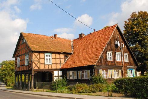 The arcade house in Żuławki