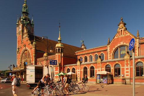 The PKP Main Railway Station in Gdańsk