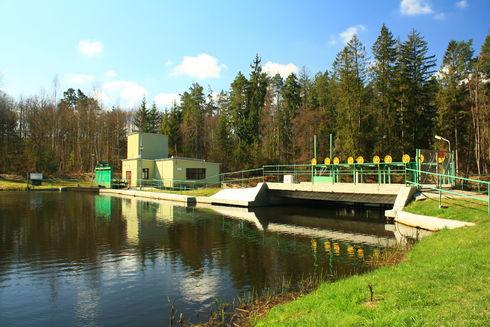 Water power Drzezewo on Łupawa river