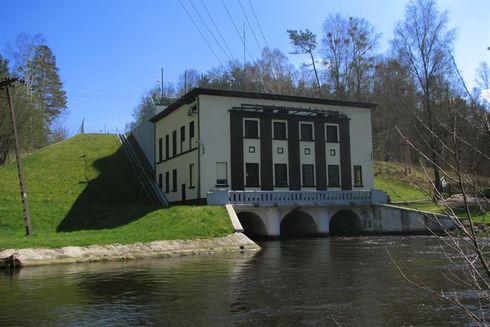 The Strzegomino hydroelectric power plant on the Słupia