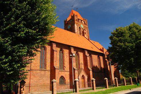 The Gothic St. Adalbert’s Concathedral in Prabuty