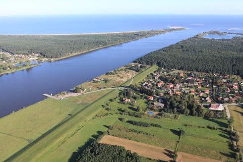 The Przekop Wisły (the Vistula Cutting) with its estuary