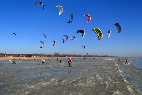 Snowkiting w Krynicy Morskiej