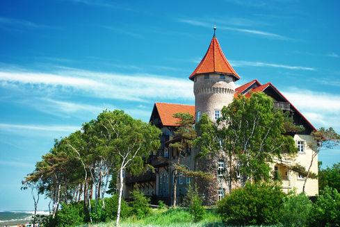 The Neptune Castle in Łeba